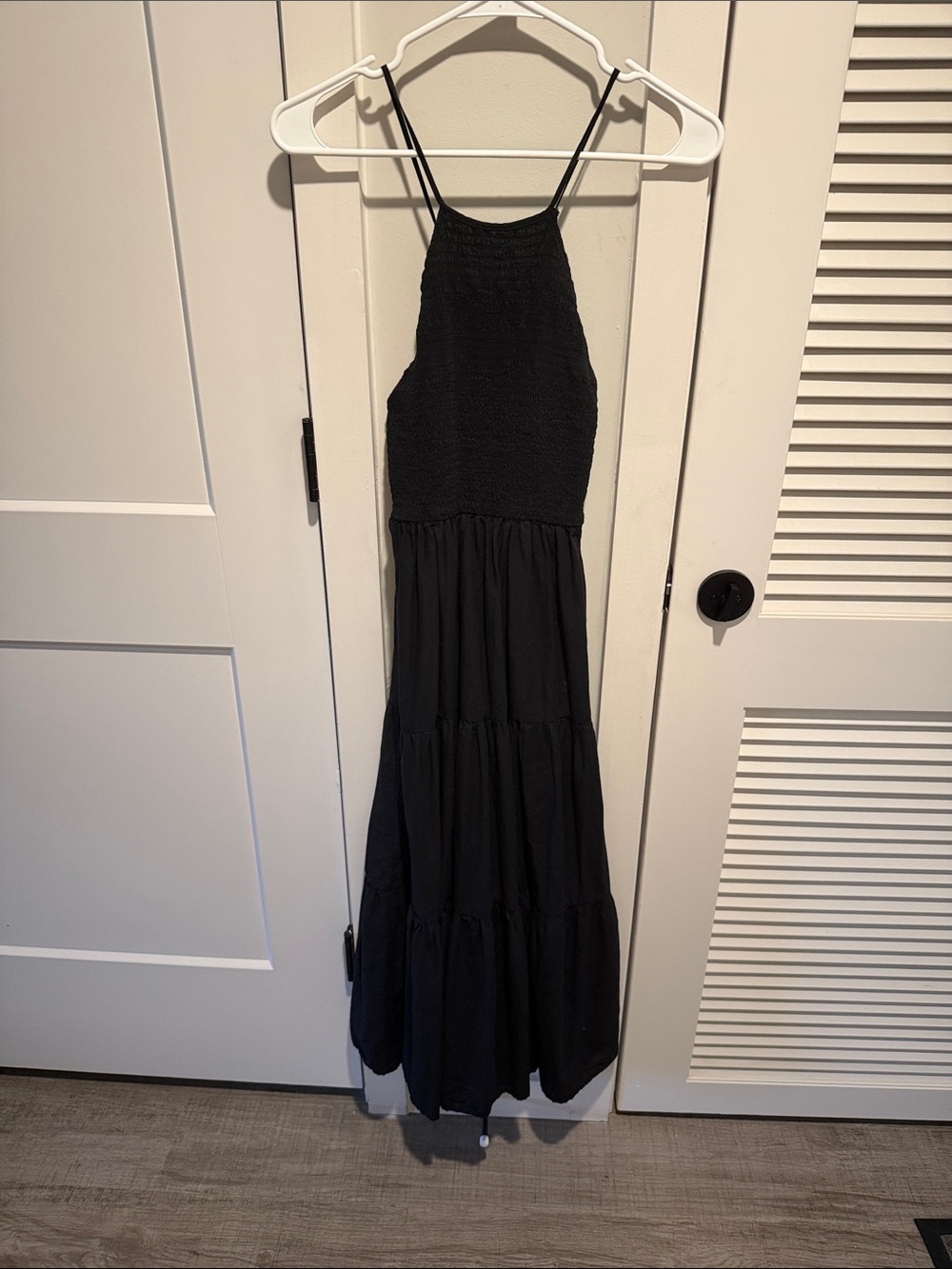 ZARA Halter Maxi Dress in Black